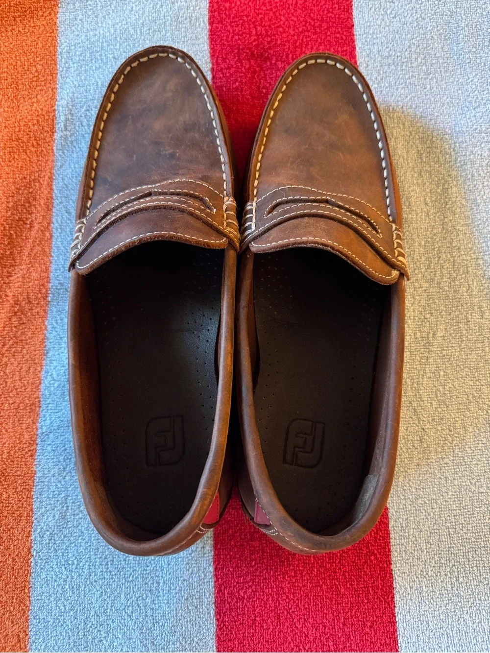 FootJoy Brown Leather loafers golf shoes